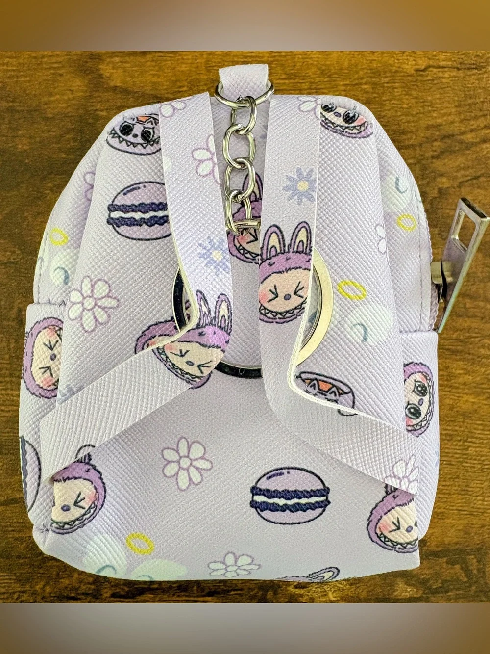 New Labubu Mini Backpack Keychain Bag Charm Accessory